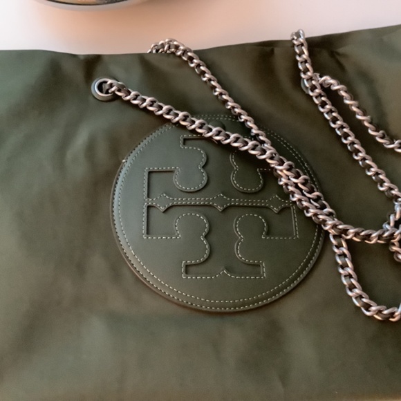 Tory Burch Women's Ella Chain Tote, Olive Green - Picture 4 of 10